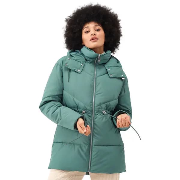 Regatta Womens Rurie Hooded Padded Insulated Jacket Coat 12 - Bust 36' (92cm) Dark Forest Green RWN277-WSI-12