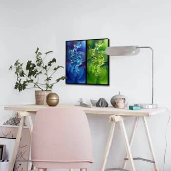 4545ABSC - 011 Multicolor Decorative Canvas Painting