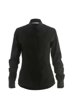 Mandarin Collar Fitted Long Sleeve Shirt