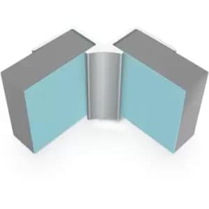Classic 11mm Wall Panel Internal Corner Trim Type a Satin Anodised - Satin Anodised - Multipanel