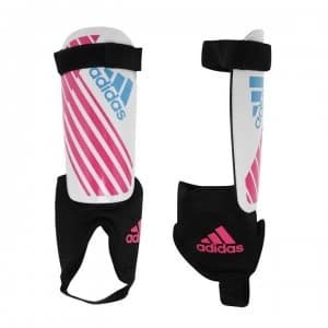 adidas X Youth Shin Guards - White/ShockPink