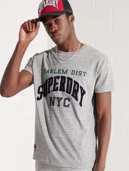 Superdry Varsity Arch Tee, Grey Size M Men