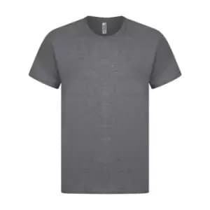 Casual Classic Mens Ringspun Tee (L) (Dark Heather)