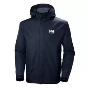 Helly Hansen Mens Seven J Outdoor Rain Jacket Navy L