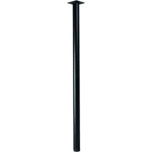 Wickes Round Furniture Leg - Black 32 x 800mm