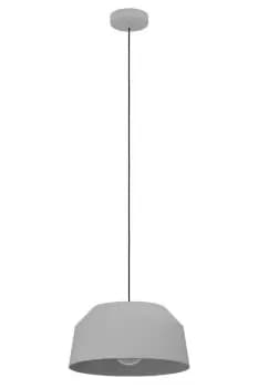 Contrisa IP20 Grey Steel Scandi Pendant Light