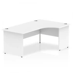 Impulse Panel End 1800 Right Hand Crescent Desk White