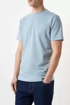 2 Tone Pique Crew Neck T-Shirt