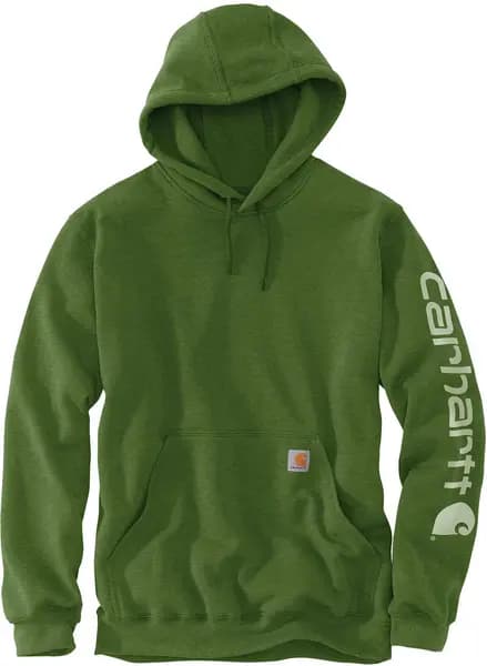 Carhartt Logo, hoodie , color: Dark Green (L01) , size: L