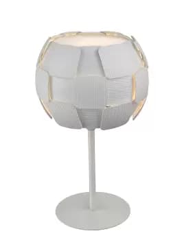 Brigitte 1 Light Table Lamp White Frame