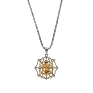 Disney Marvel Spiderman Gents Silver & Gold coloured Stainless Steel Pendant C600768L-M