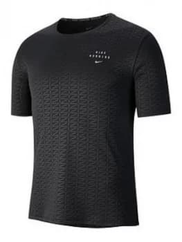Nike Miler Run Division T-Shirt - Black