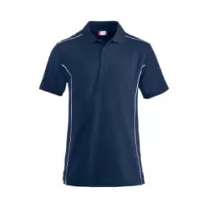 Clique Mens New Conway Polo Shirt (L) (Dark Navy)