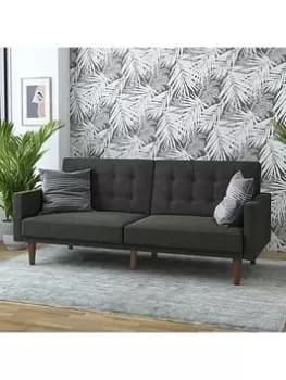 Queer Eye Qe Wimberly Futon Grey Linen