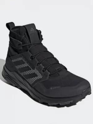 adidas Terrex Trailmaker Mid GTX Hiking Shoes, Black/Grey, Size 12, Men