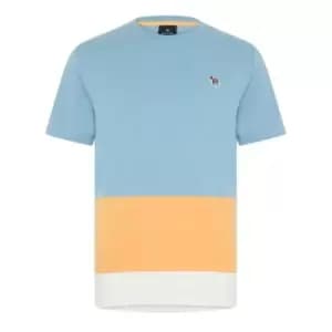 PS PAUL SMITH Colourblock Zebra Logo T-Shirt - Blue