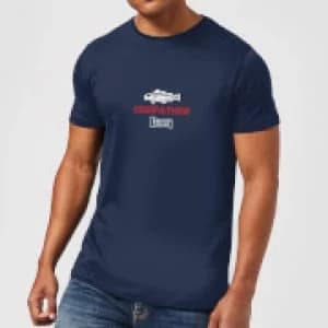 Plain Lazy Codfather Mens T-Shirt - Navy - L
