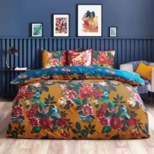 Furn. Nadya King Duvet Cover Set Cotton Polyester Amber