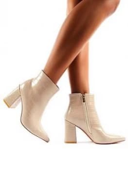 Public Desire Hollie Ankle Boot, Nude, Size 8, Women