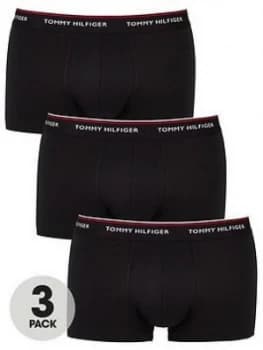 Tommy Hilfiger Three Pack HipsterTrunk - Black Size M Men