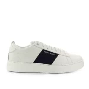 Emporio Armani Leather Cupsole Trainers White Size 7 Women