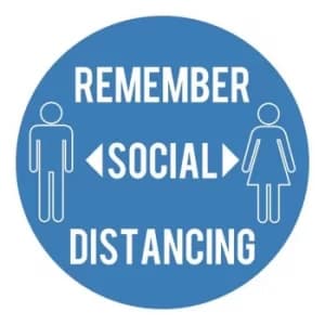 Draper Social Distancing Floor Sticker