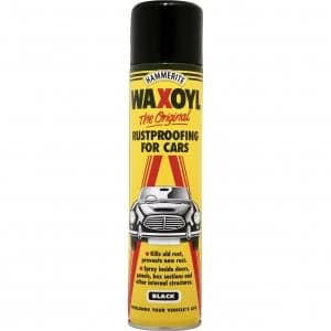 Hammerite Waxoyl Aerosol Rust Remover and Protector Black 400ml