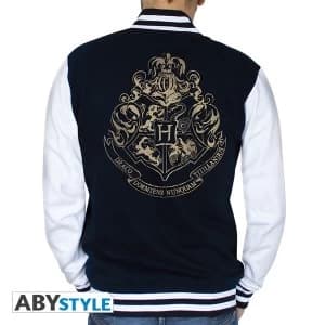 Harry Potter - Hogwarts Mens Small Hoodie - Navy/White