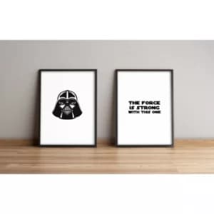 2PYSCT-019 Multicolor Decorative Framed MDF Painting (2 Pieces)