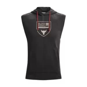Under Armour Project Rock Sleeveless Hoodie Mens - Grey