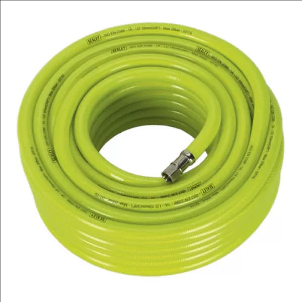 Sealey AHFC2038 Air Hose High Visibility 20mtr x Ø10mm with 1/4BSP Unions