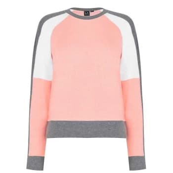 LA Gear Crop Crew Sweatshirt Ladies - Coral