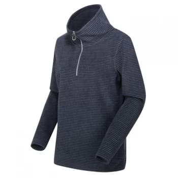 Regatta Solenne Quarter Zip Fleece - Navy/Silver , Navy/Silver, Size 10, Women