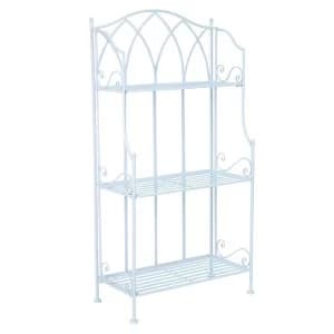 Charles Bentley Wrought Iron Plant Rack - Pastel Blue