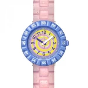Childrens Flik Flak Swirly Candy Watch
