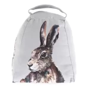 Meg Hawkins Printed Hare Doorstop Grey