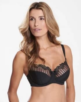 Charnos Sienna Balcony Wired Black Bra