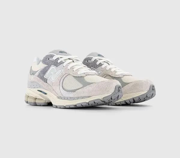 New Balance 2002 Trainers Offwhite Cream Grey, 7