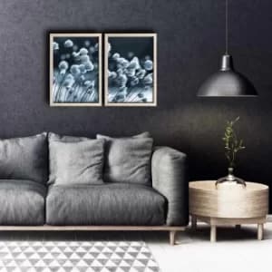 2PKCT-008 Multicolor Decorative Framed MDF Painting (2 Pieces)