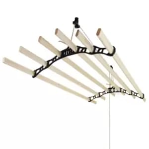 Clothing Airer Ceiling Pulley - Black - 1.2M