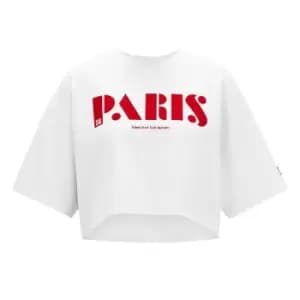 Hugo Detara Crop T Shirt - White