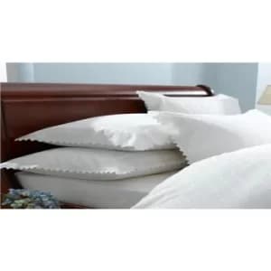 Balmoral White Pillowcase Pair Percale Embroidered 50x75cm