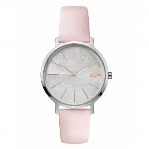 Lacoste Ladies Pink Leather Strap Watch