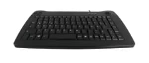 Accuratus Mini USB TB Keyboard Blk Qwertz German