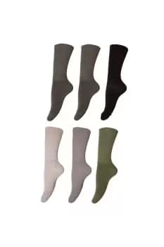 Bamboo Non-Binding Extra Wide Socks (6 Pairs)