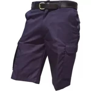 Warrior Mens Cargo Work Shorts (36) (Harbour Navy) - Harbour Navy