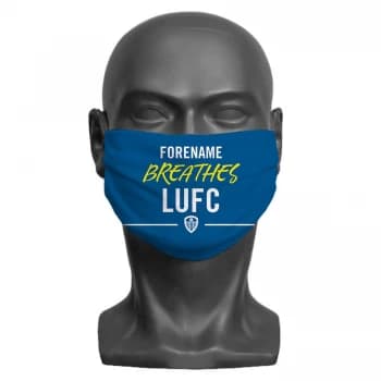 Personalised Leeds United FC Breathes Adult Face Mask