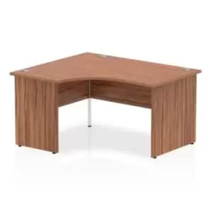 Impulse 1400mm Left Hand Desk Walnut Top Panel End Leg