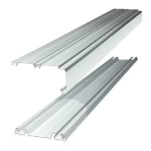 Wickes Sliding Door Trackset - White 1.2-1.8m
