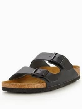 Birkenstock Arizona Narrow Two Strap Slide Sandal - Black, Size 5, Women
